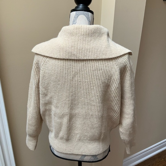 AMAZON Brand Zip Up Sweater Jacket Knit Sweater Lapel Cropped Cardigan SZ XL - Picture 12 of 15